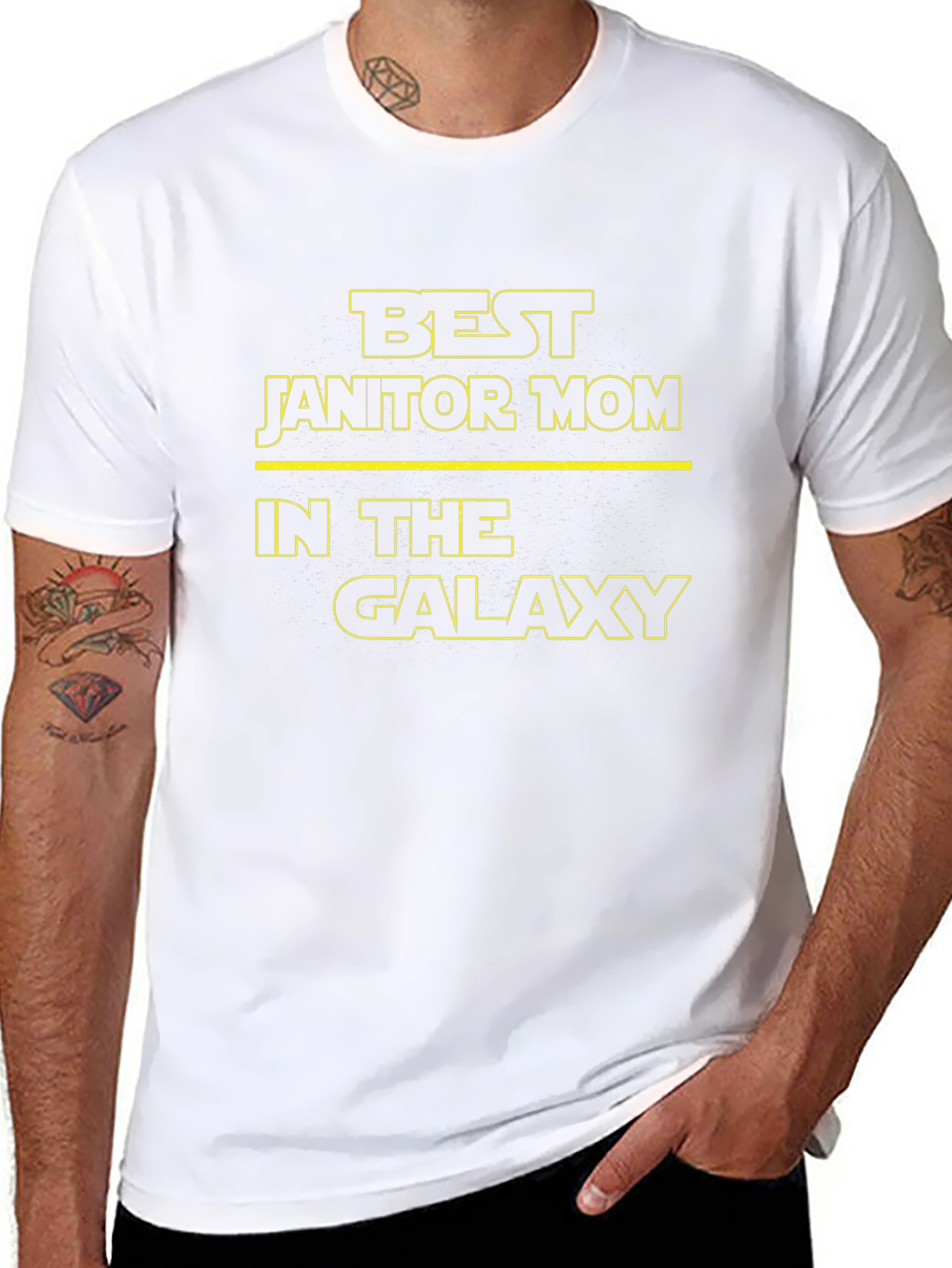 Best Janitor Mom in the Galaxy T-Shirt