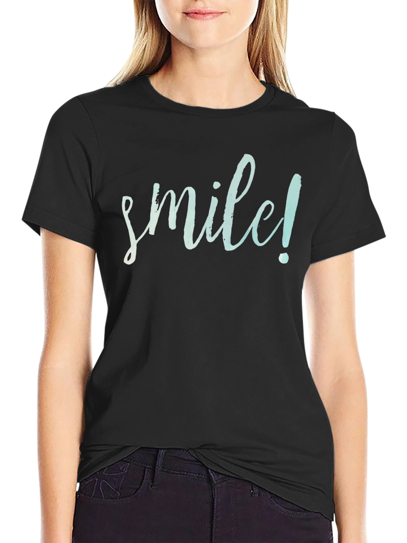 Smile T-Shirt - Classic Black Tee