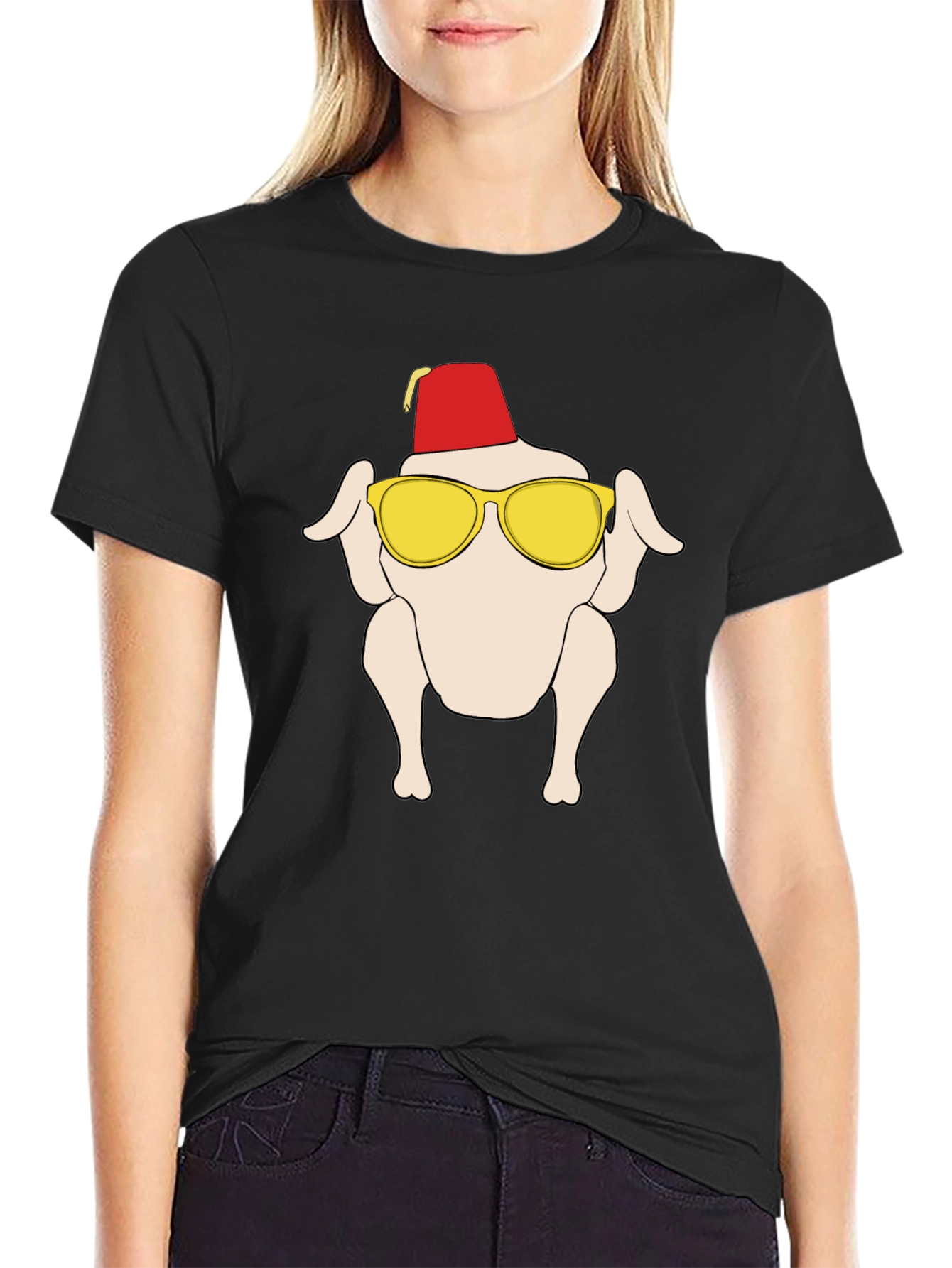 Turkey T-Shirt with Hat and Sunglasses