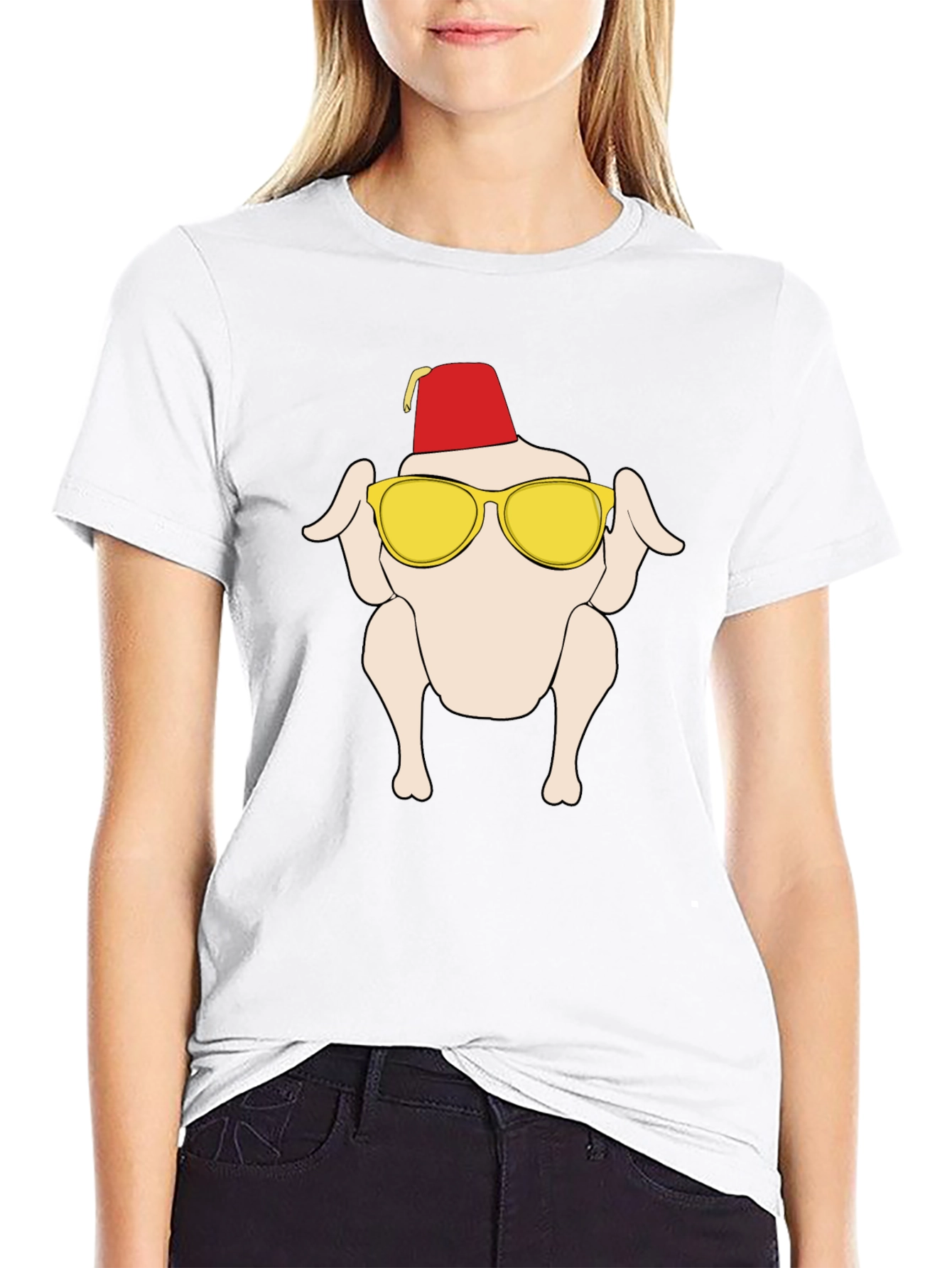 Turkey T-Shirt with Hat and Sunglasses