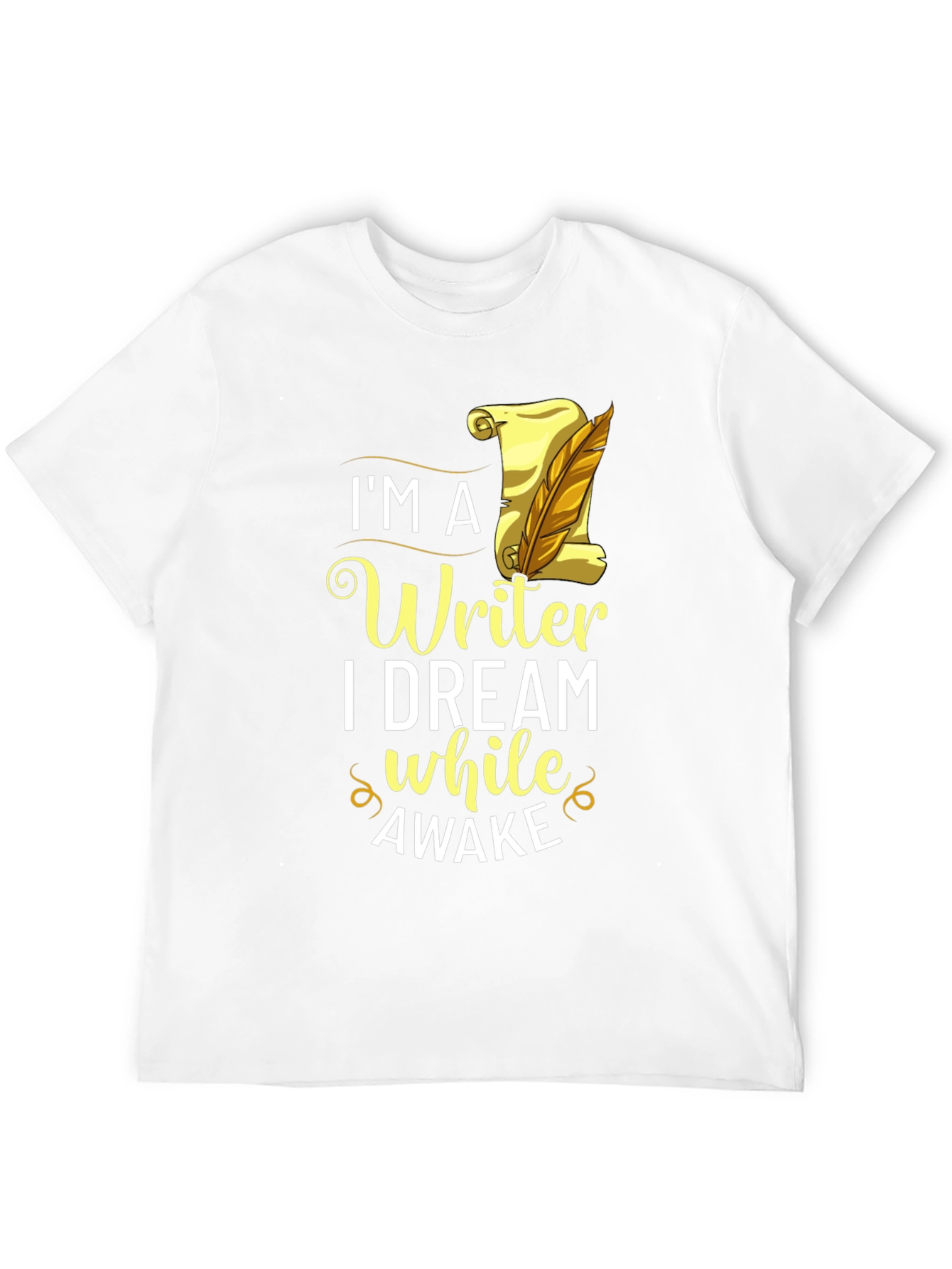 Writer Dream Awake Black Graphic Tee