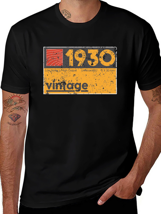 Vintage 1930 Graphic Tee - Retro Style