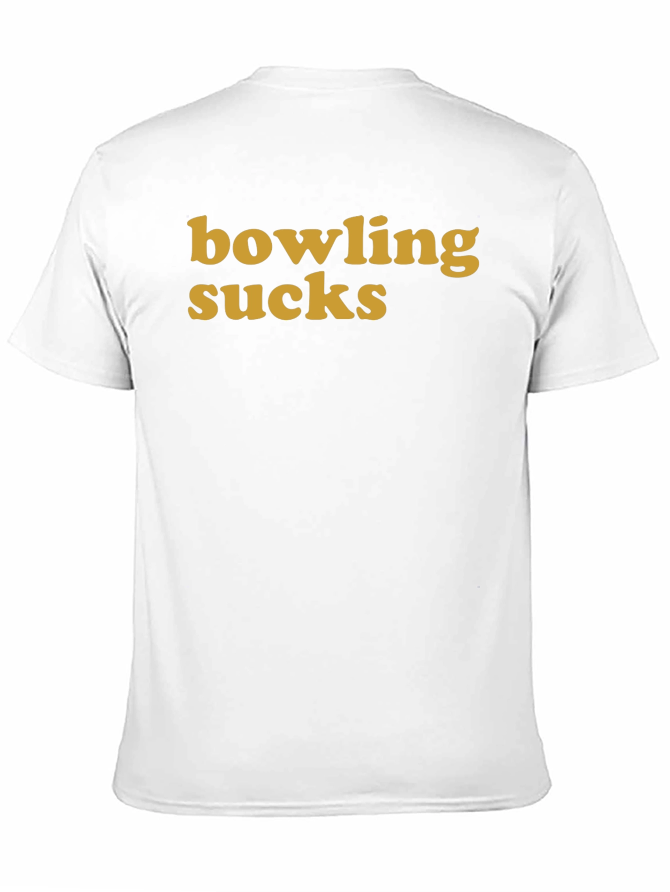 Bowling Sucks Graphic T-Shirt - Black Crew Neck Tee