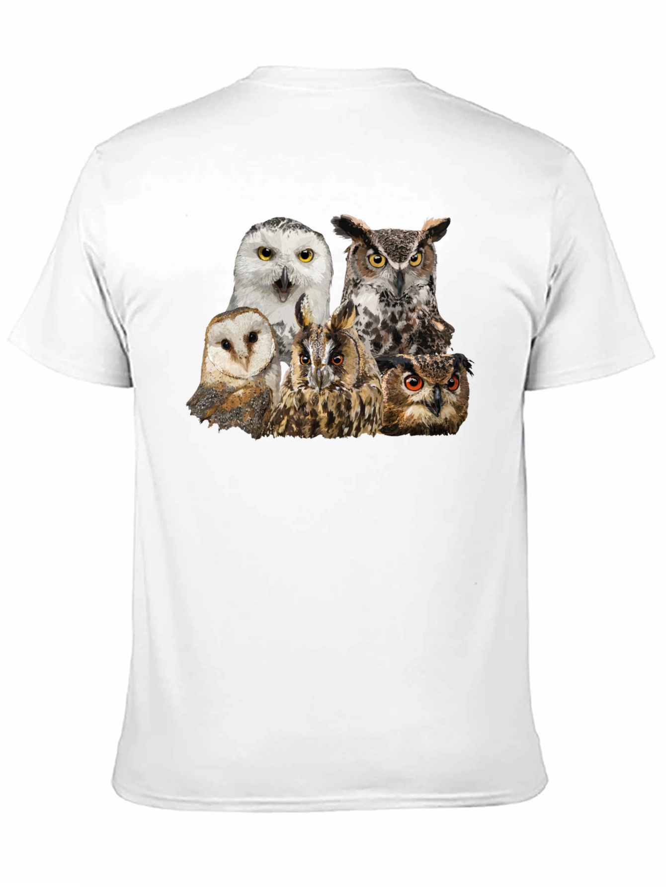 Owl Collage T-Shirt - Unique Graphic Tee