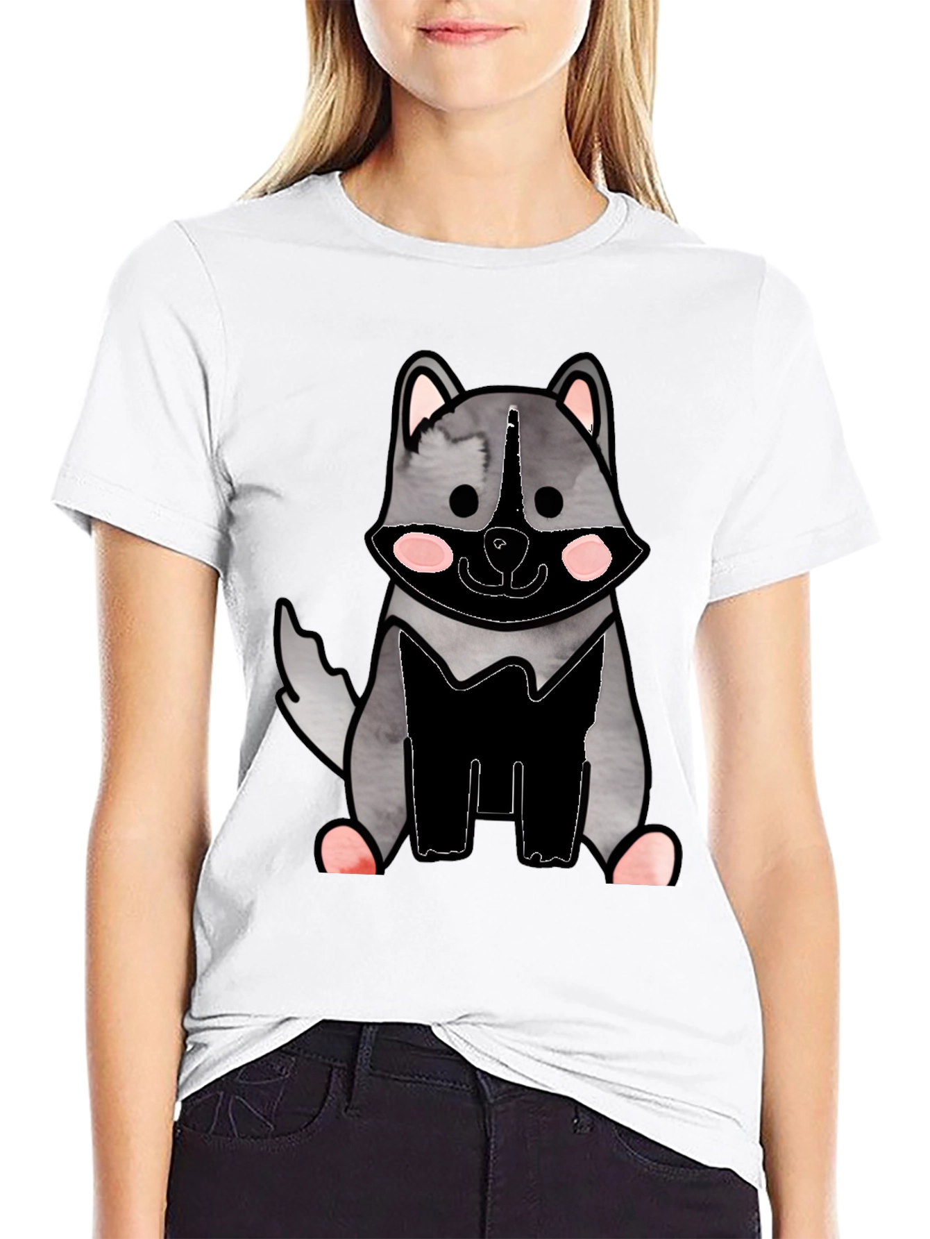 Cute Raccoon Graphic T-Shirt