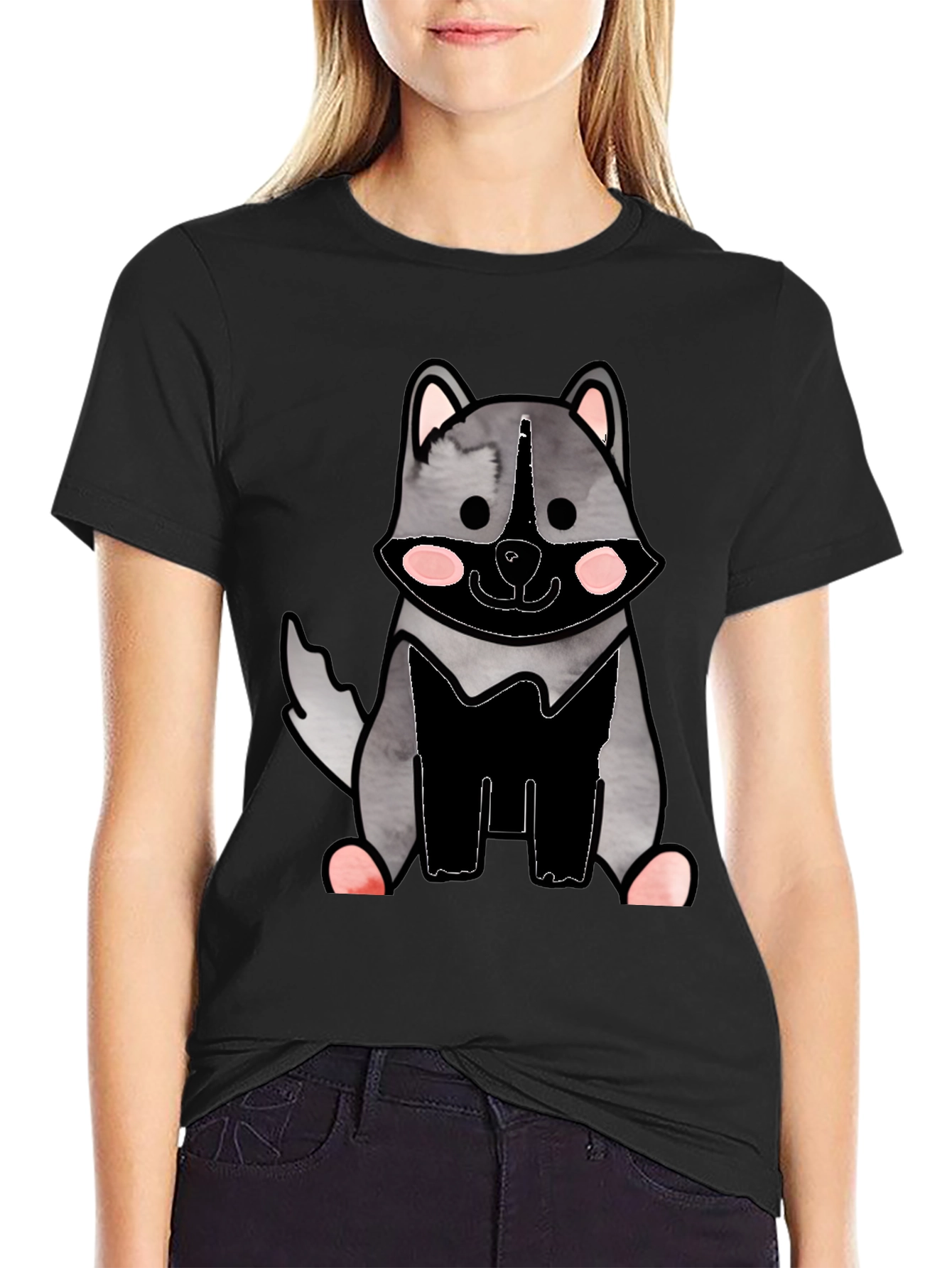 Cute Raccoon Graphic T-Shirt