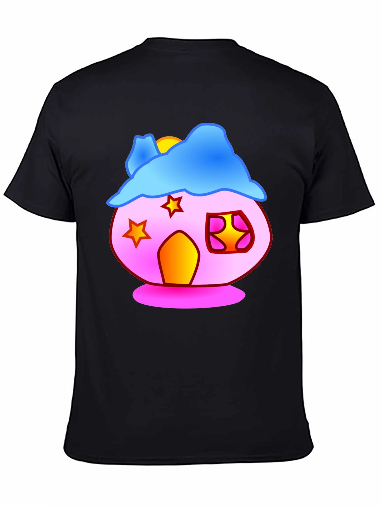 Whimsical House Graphic T-Shirt