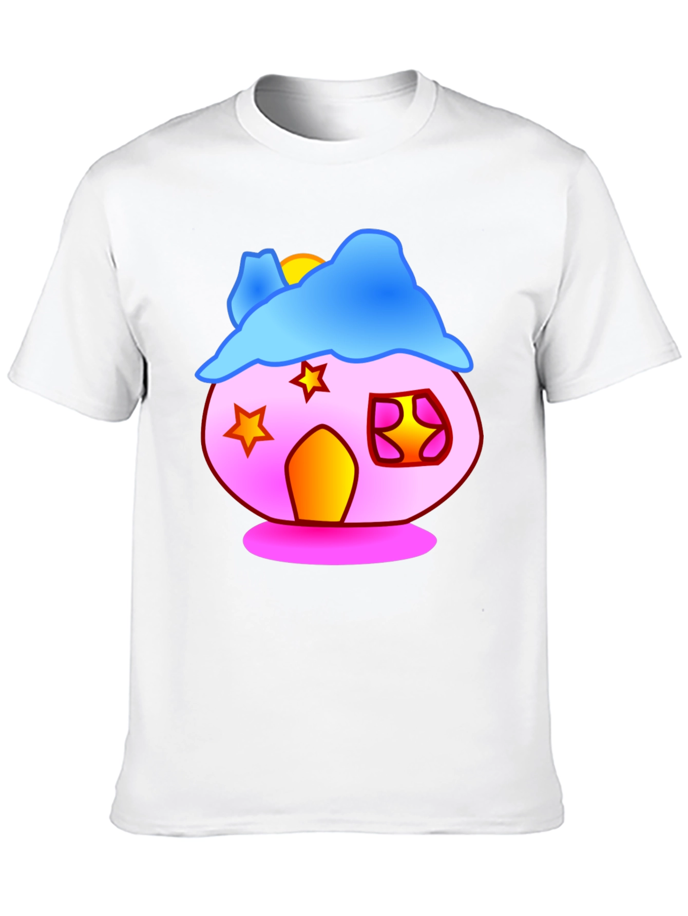 Whimsical House Graphic T-Shirt