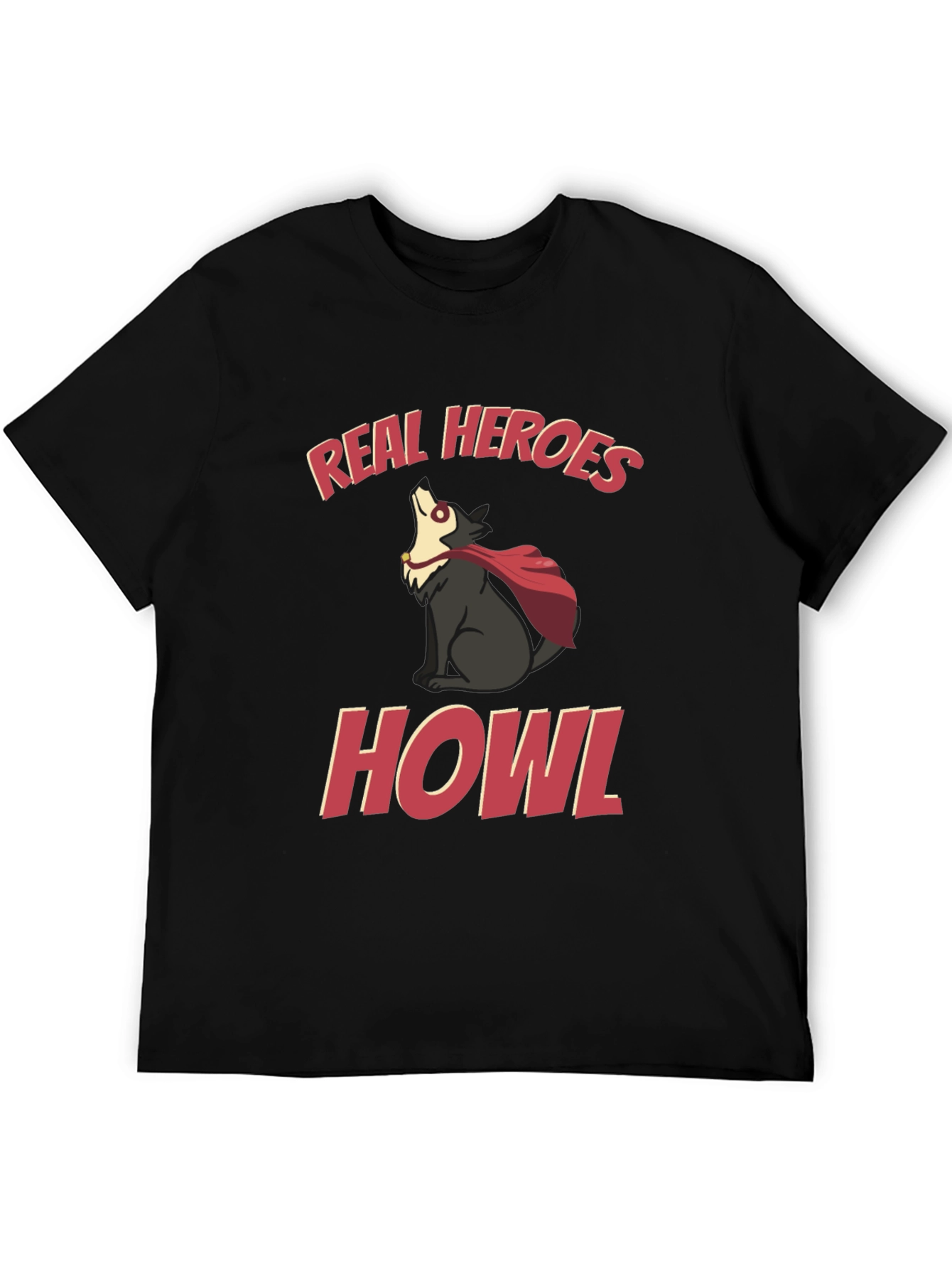 Real Heroes Howl Graphic T-Shirt
