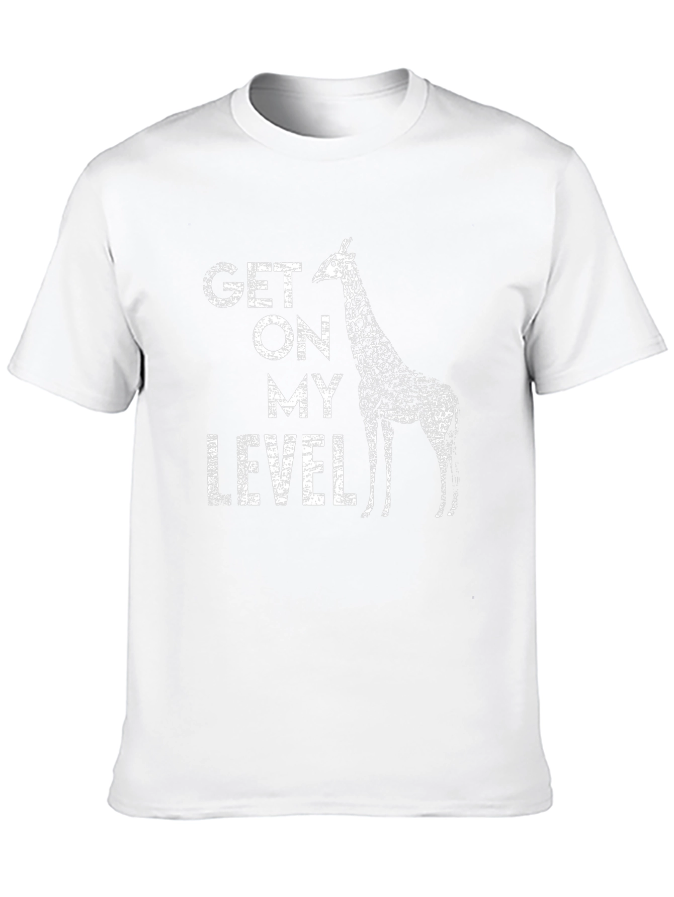 Get On My Level Giraffe Graphic T-Shirt
