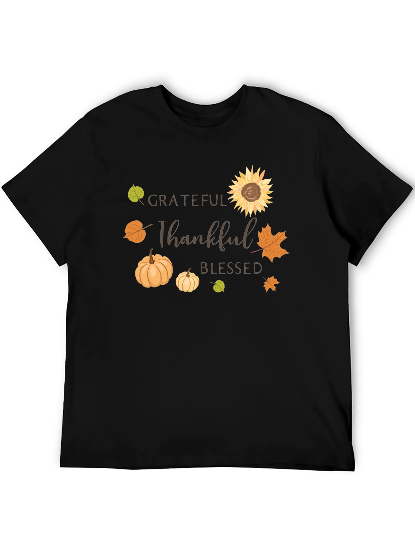 Grateful Thankful Blessed Fall T-Shirt