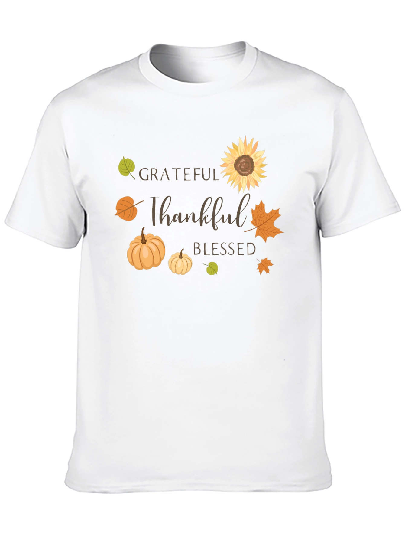 Grateful Thankful Blessed Fall T-Shirt