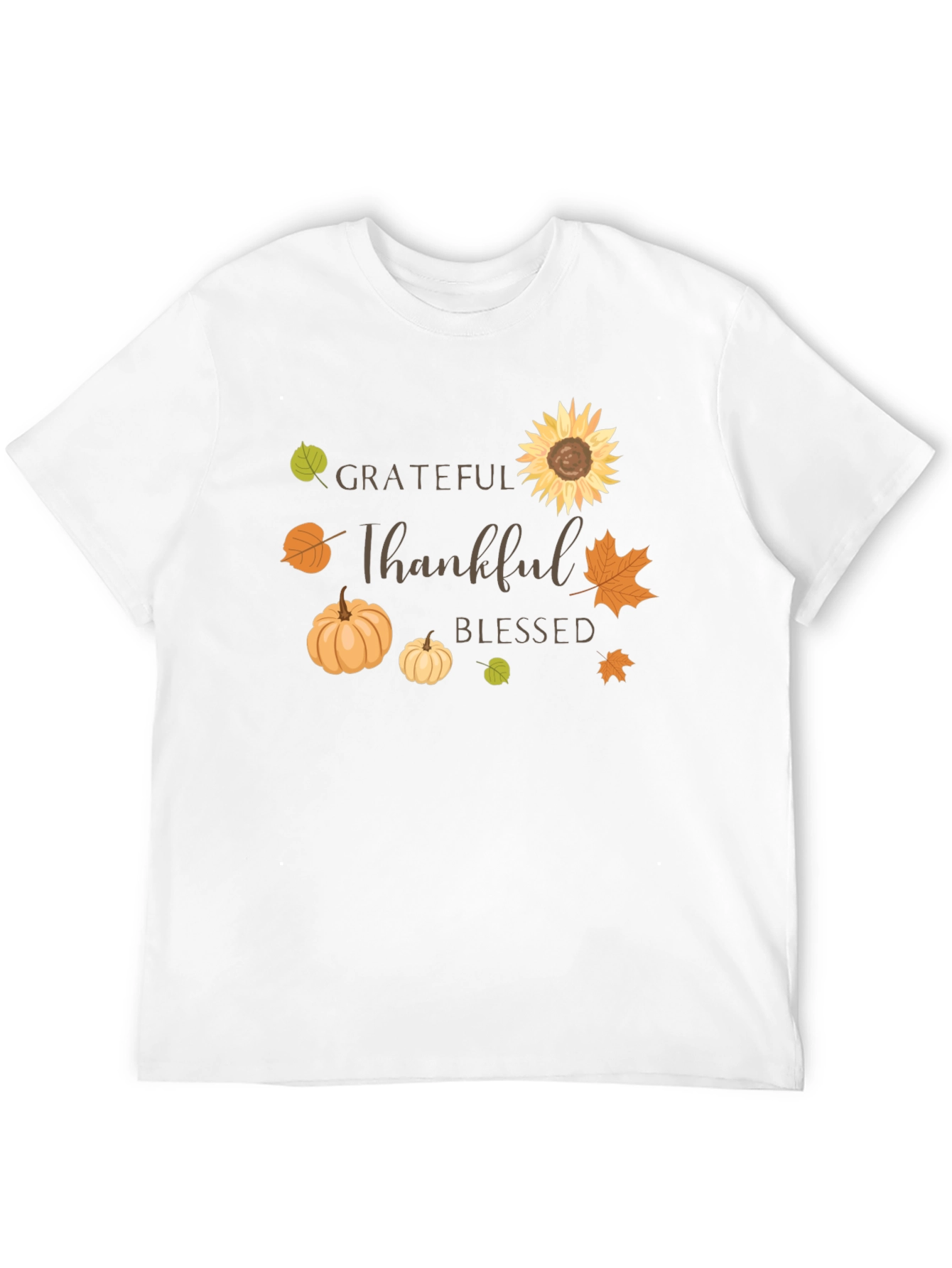 Grateful Thankful Blessed Fall T-Shirt