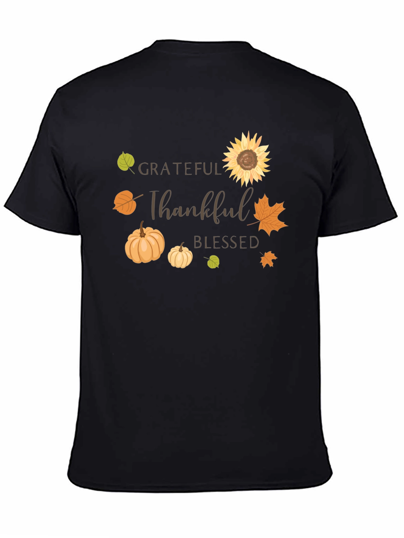 Grateful Thankful Blessed Fall T-Shirt