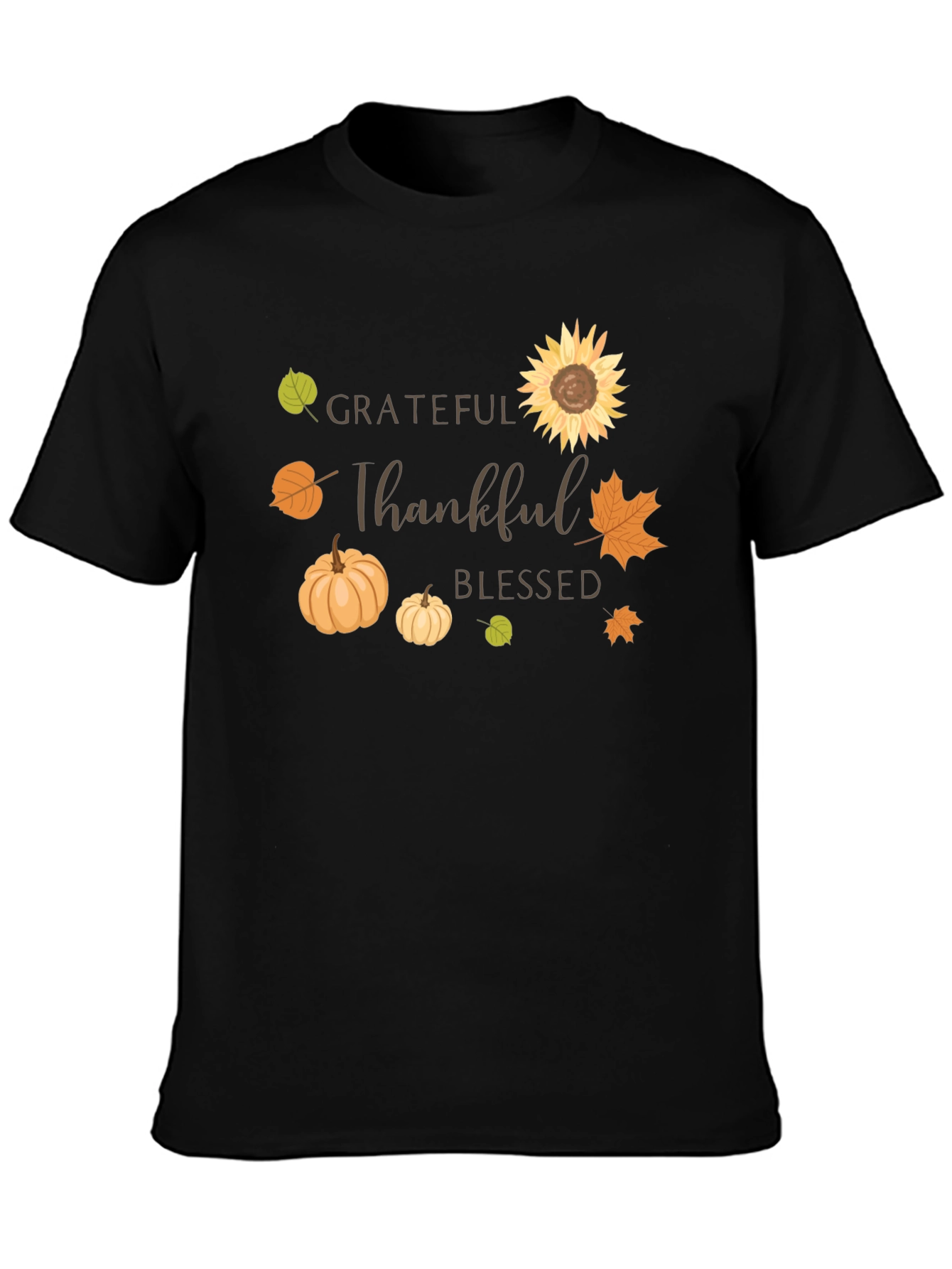 Grateful Thankful Blessed Fall T-Shirt
