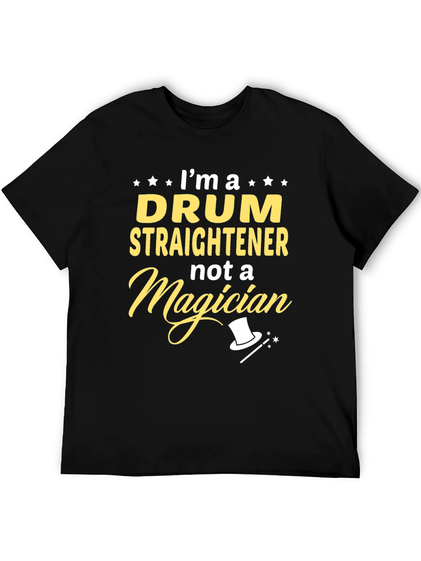Drum Straightener T-Shirt Funny Musician Tee