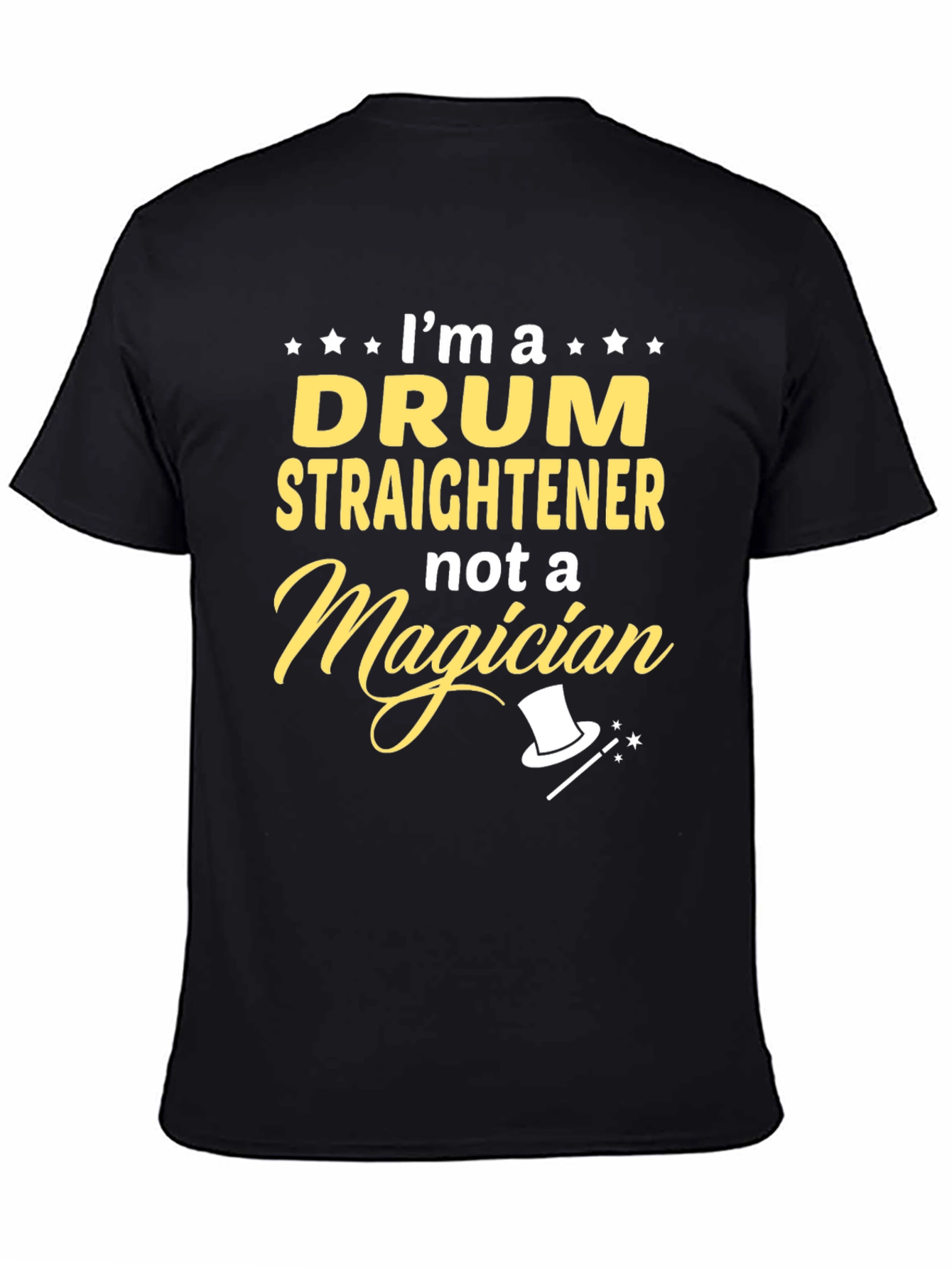 Drum Straightener T-Shirt Funny Musician Tee