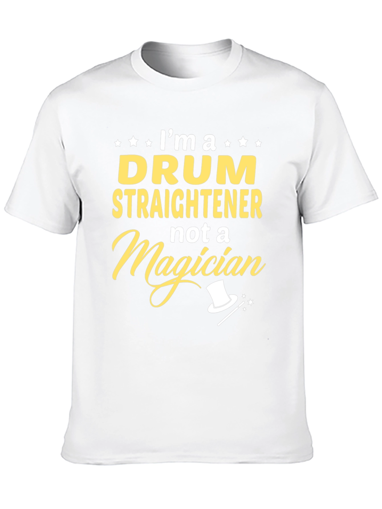 Drum Straightener T-Shirt Funny Musician Tee