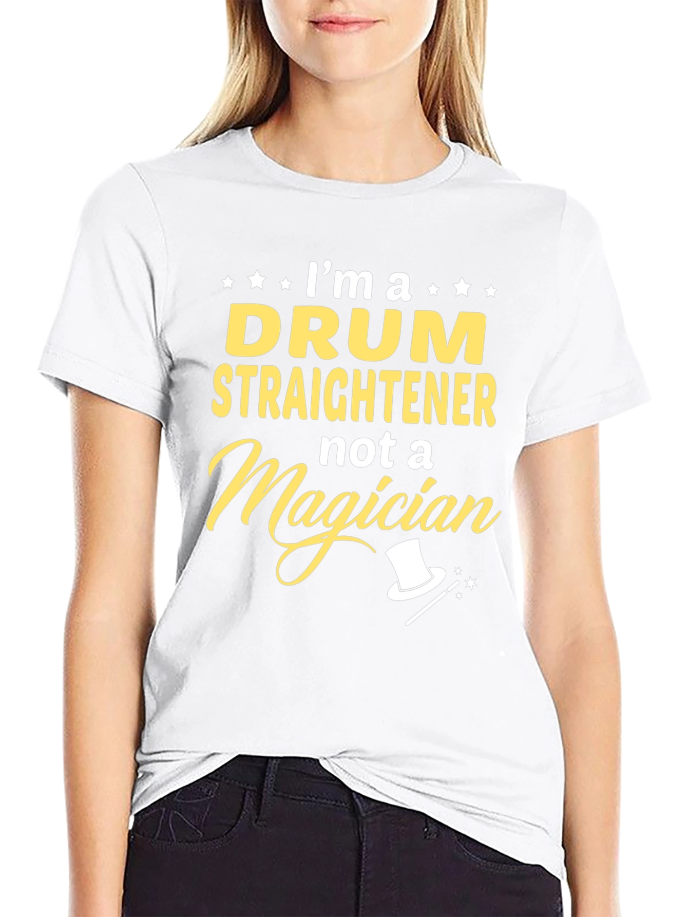 Drum Straightener T-Shirt Funny Musician Tee