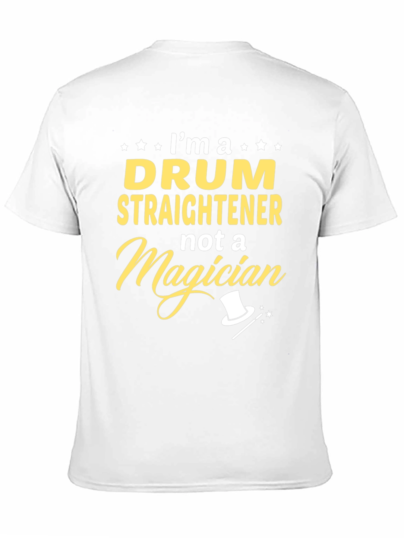 Drum Straightener T-Shirt Funny Musician Tee