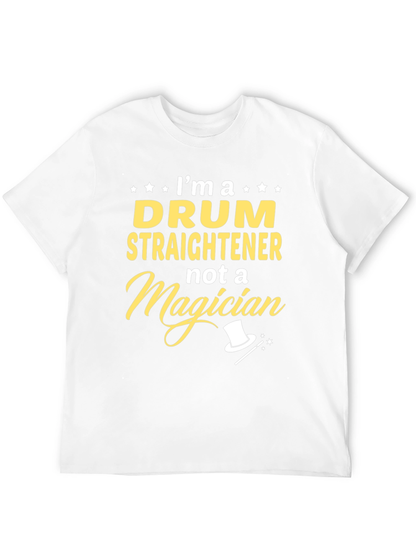 Drum Straightener T-Shirt Funny Musician Tee