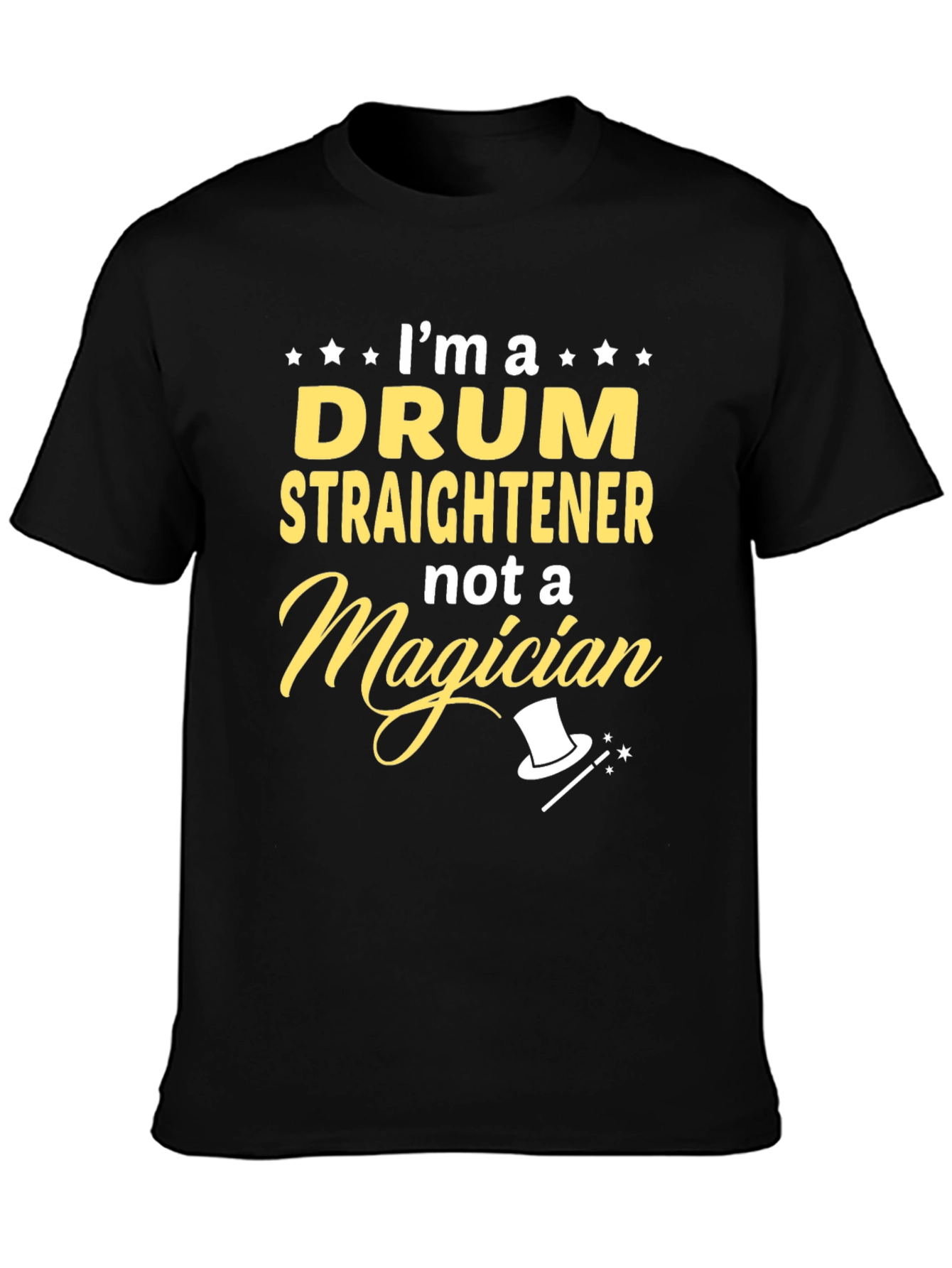 Drum Straightener T-Shirt Funny Musician Tee