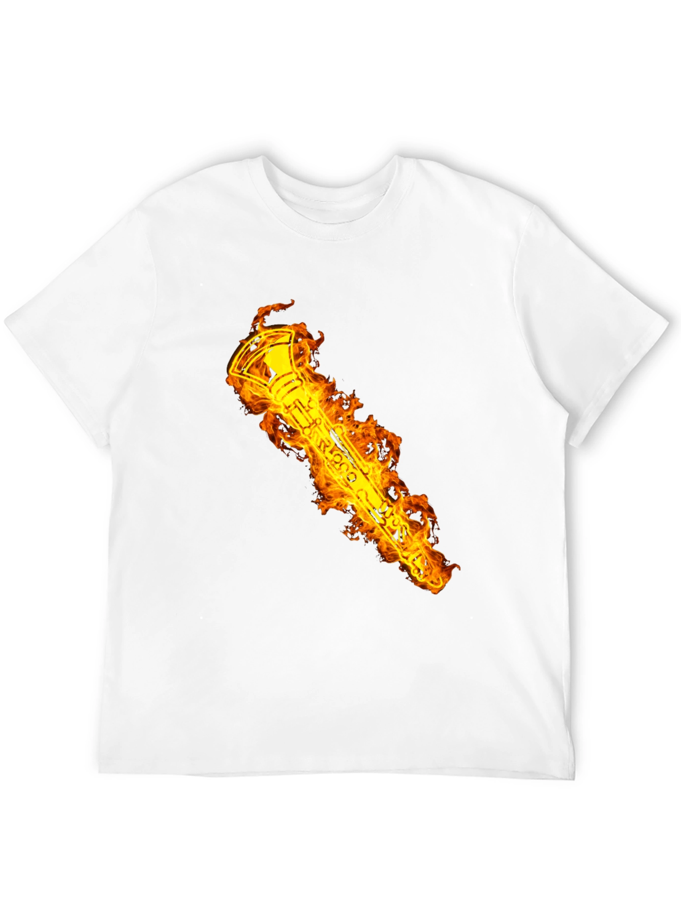 Flaming Clarinet Graphic T-Shirt