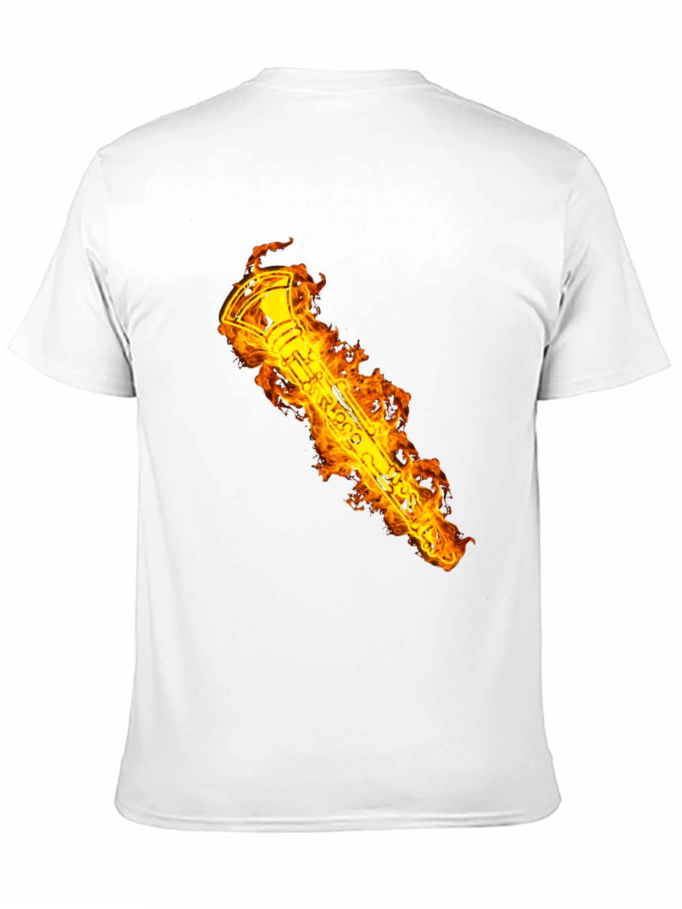 Flaming Clarinet Graphic T-Shirt