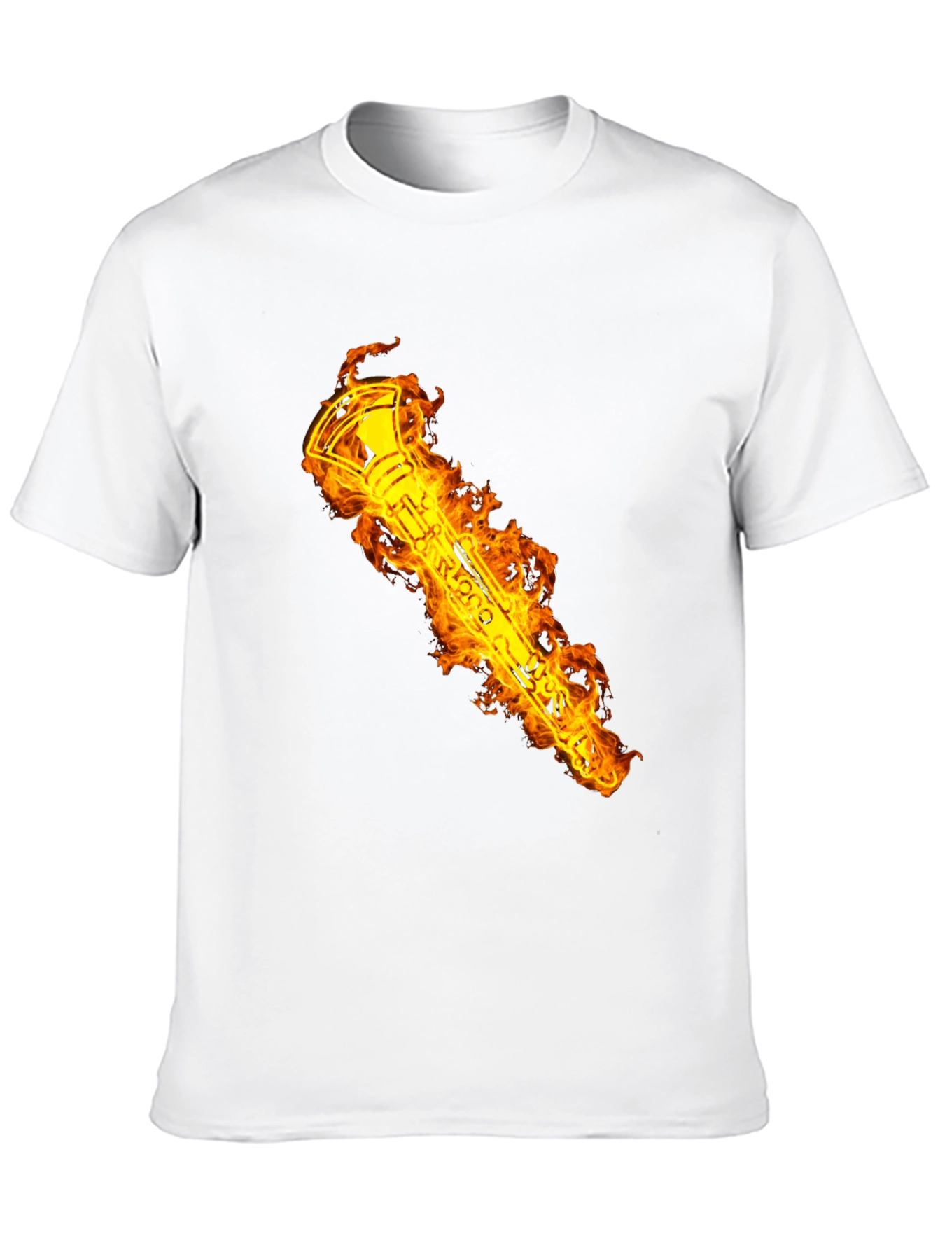 Flaming Clarinet Graphic T-Shirt