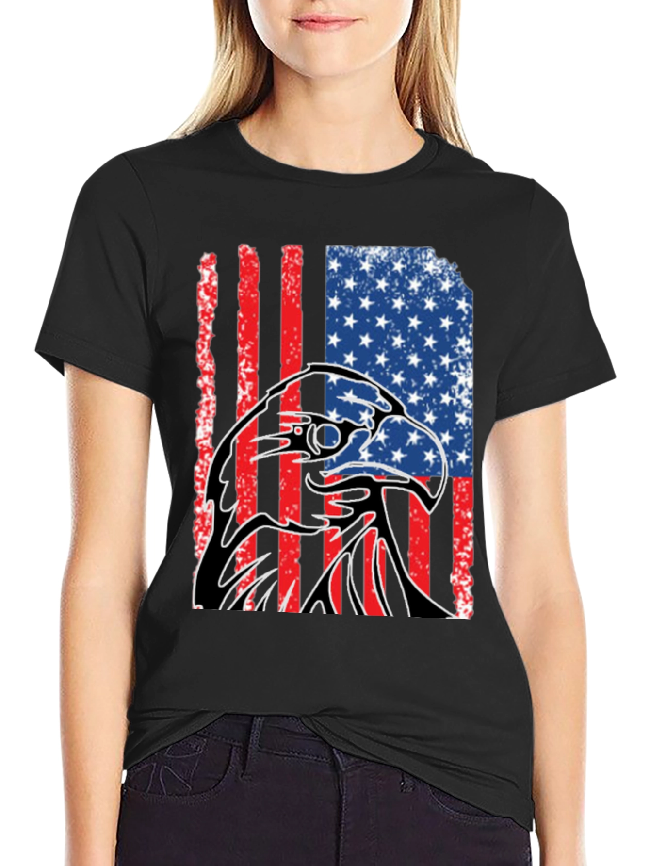 American Eagle Flag Graphic Tee