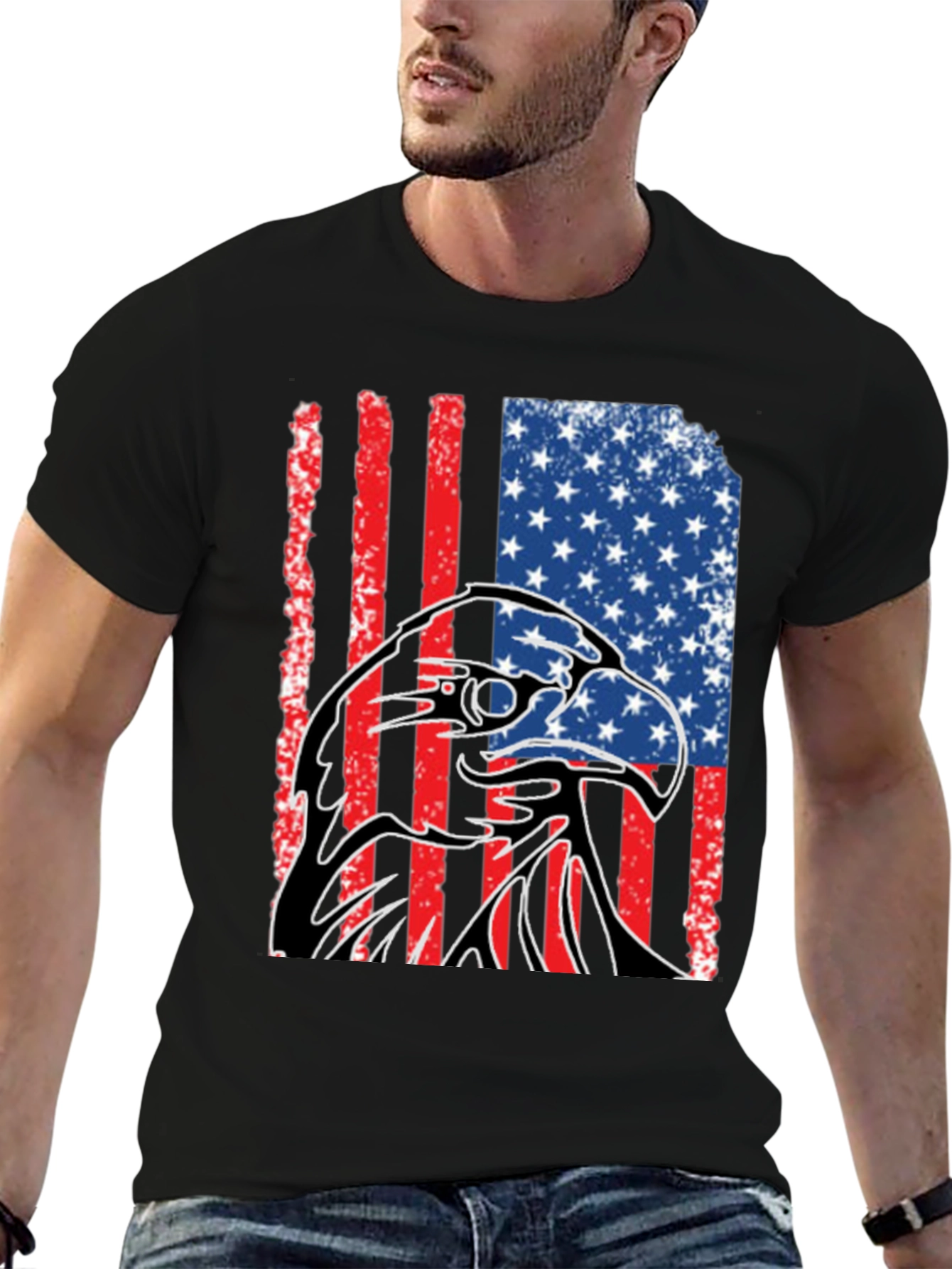 American Eagle Flag Graphic Tee