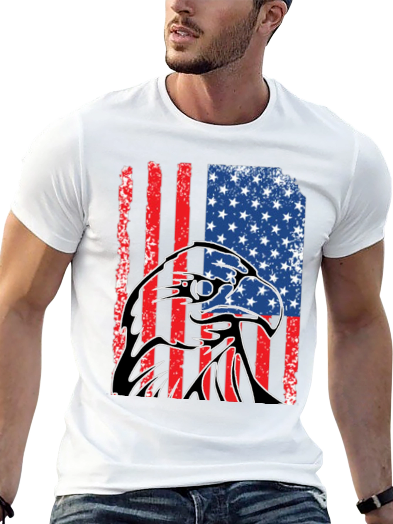 American Eagle Flag Graphic Tee