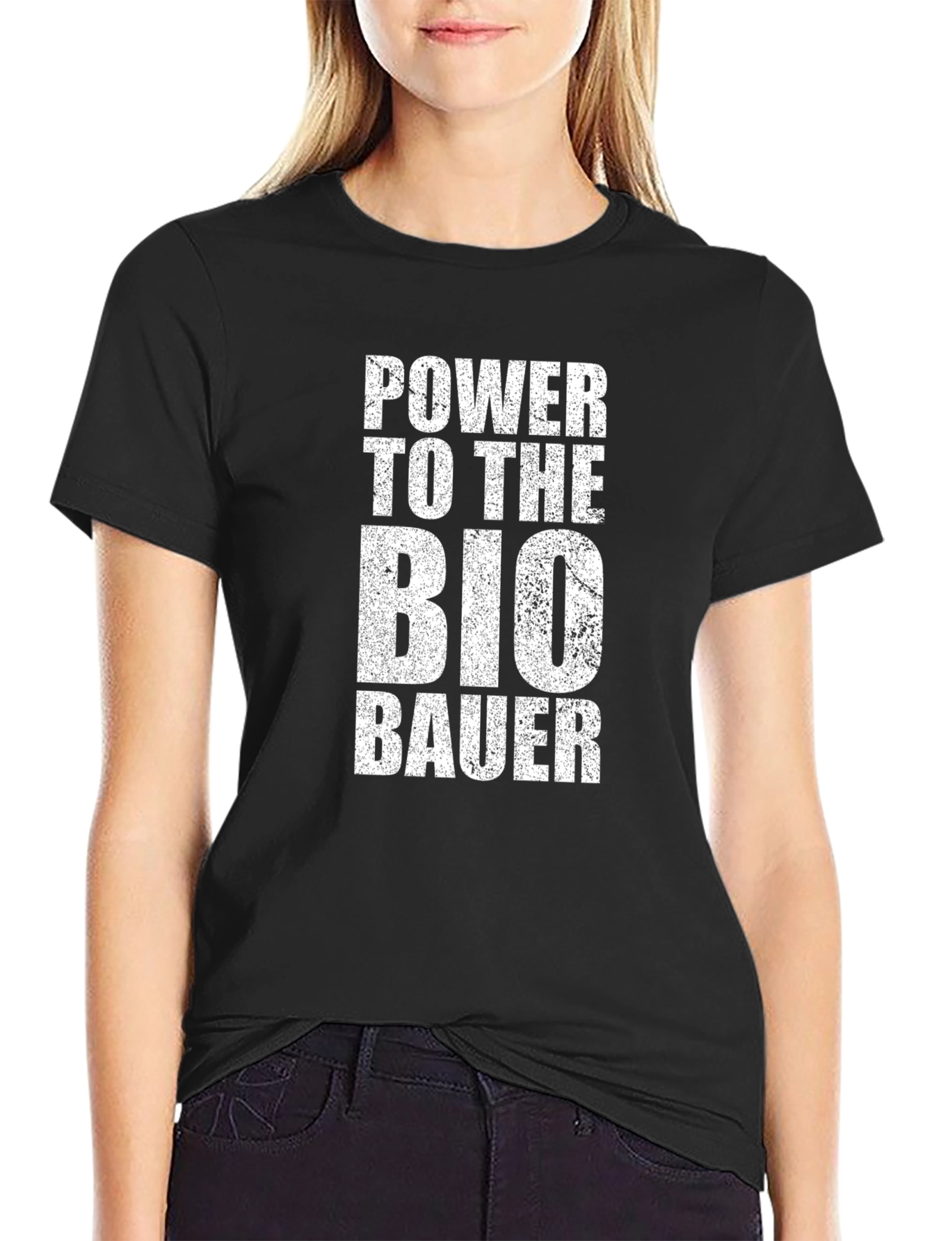 Power to the Bio Bauer Black T-Shirt