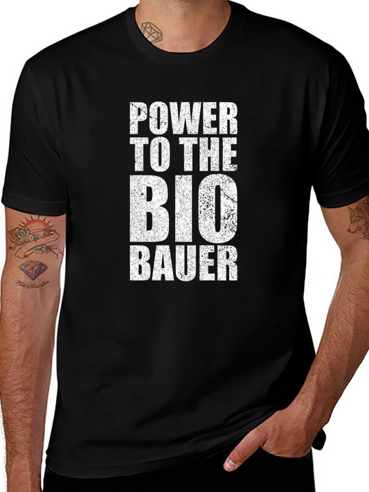 Power to the Bio Bauer Black T-Shirt