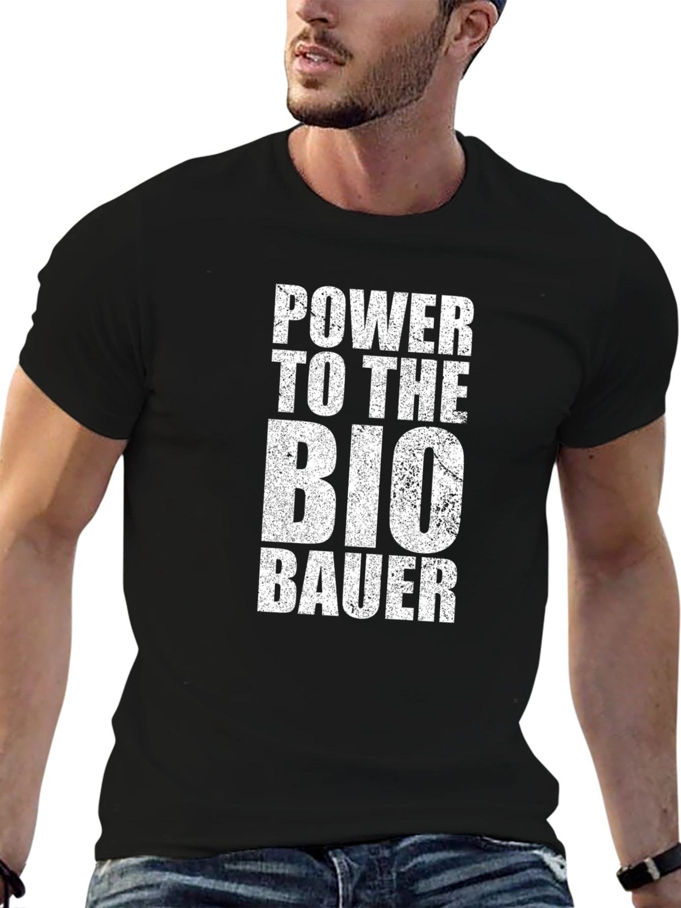 Power to the Bio Bauer Black T-Shirt