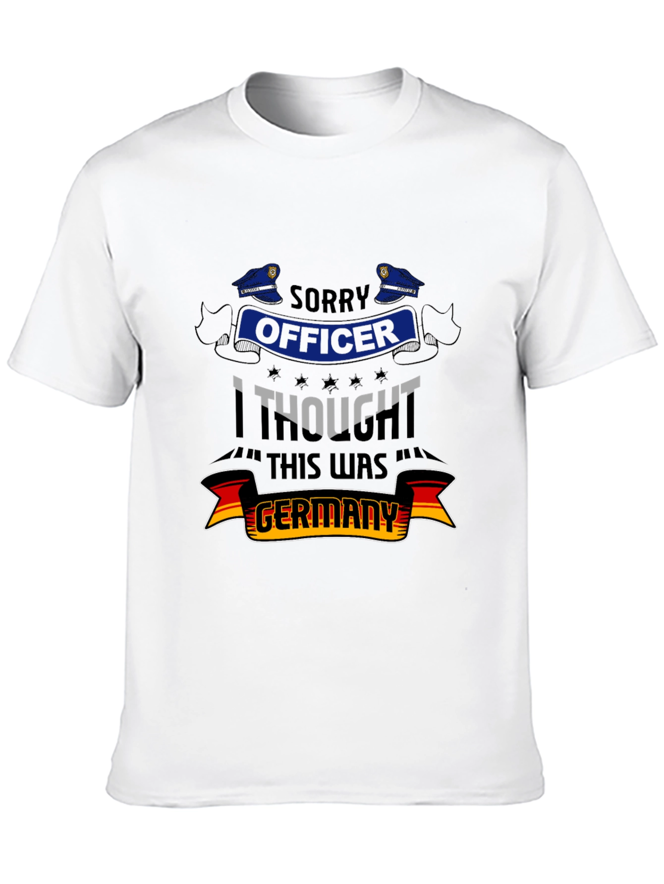 Funny Sorry Officer Germany Graphic Tee