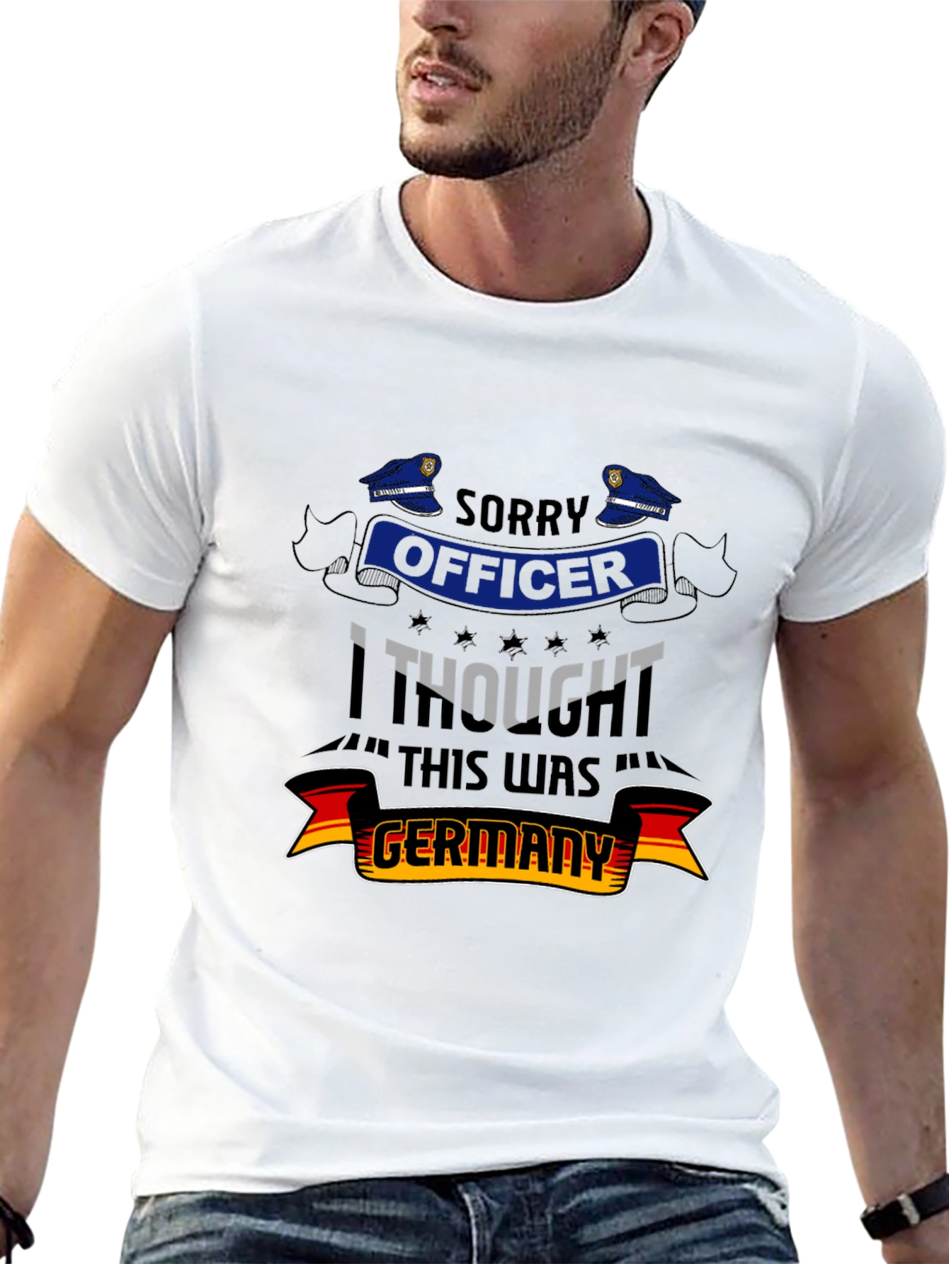 Funny Sorry Officer Germany Graphic Tee