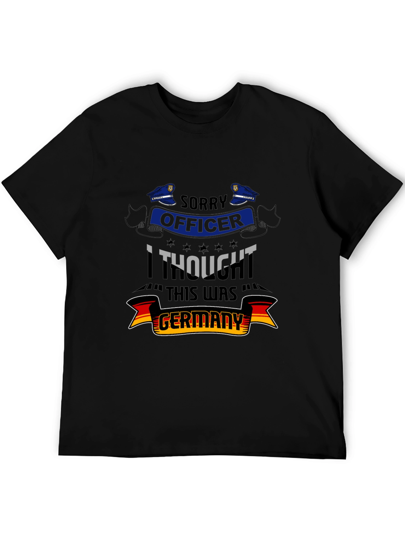 Funny Sorry Officer Germany Graphic Tee
