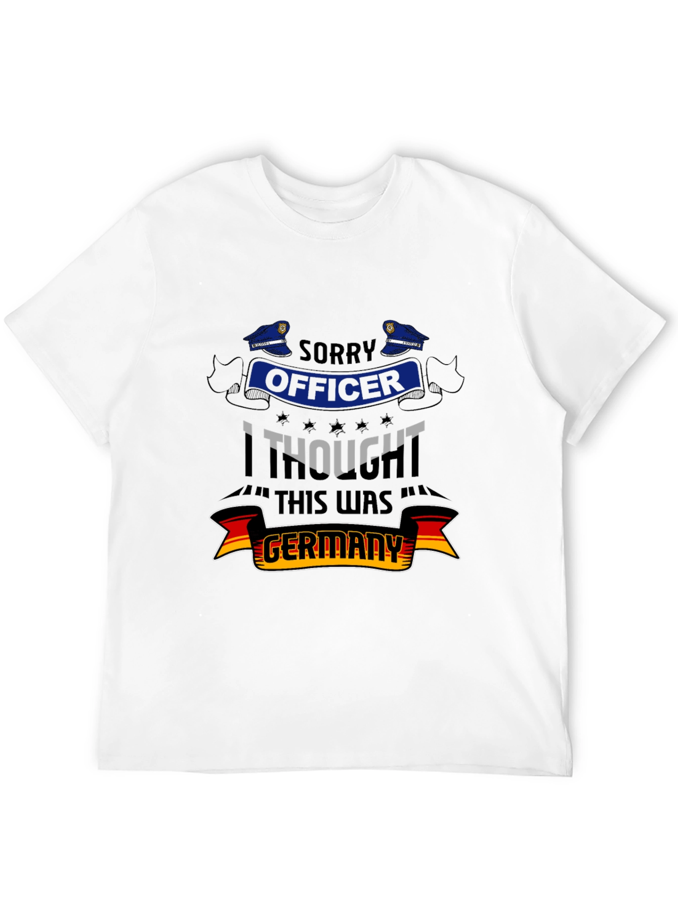 Funny Sorry Officer Germany Graphic Tee