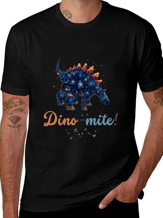 Dino-mite! Constellation Dinosaur Graphic T-Shirt