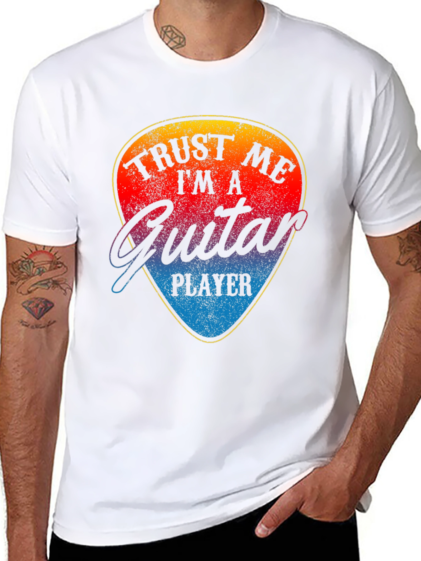Trust Me Im A Guitar Player Black T-Shirt