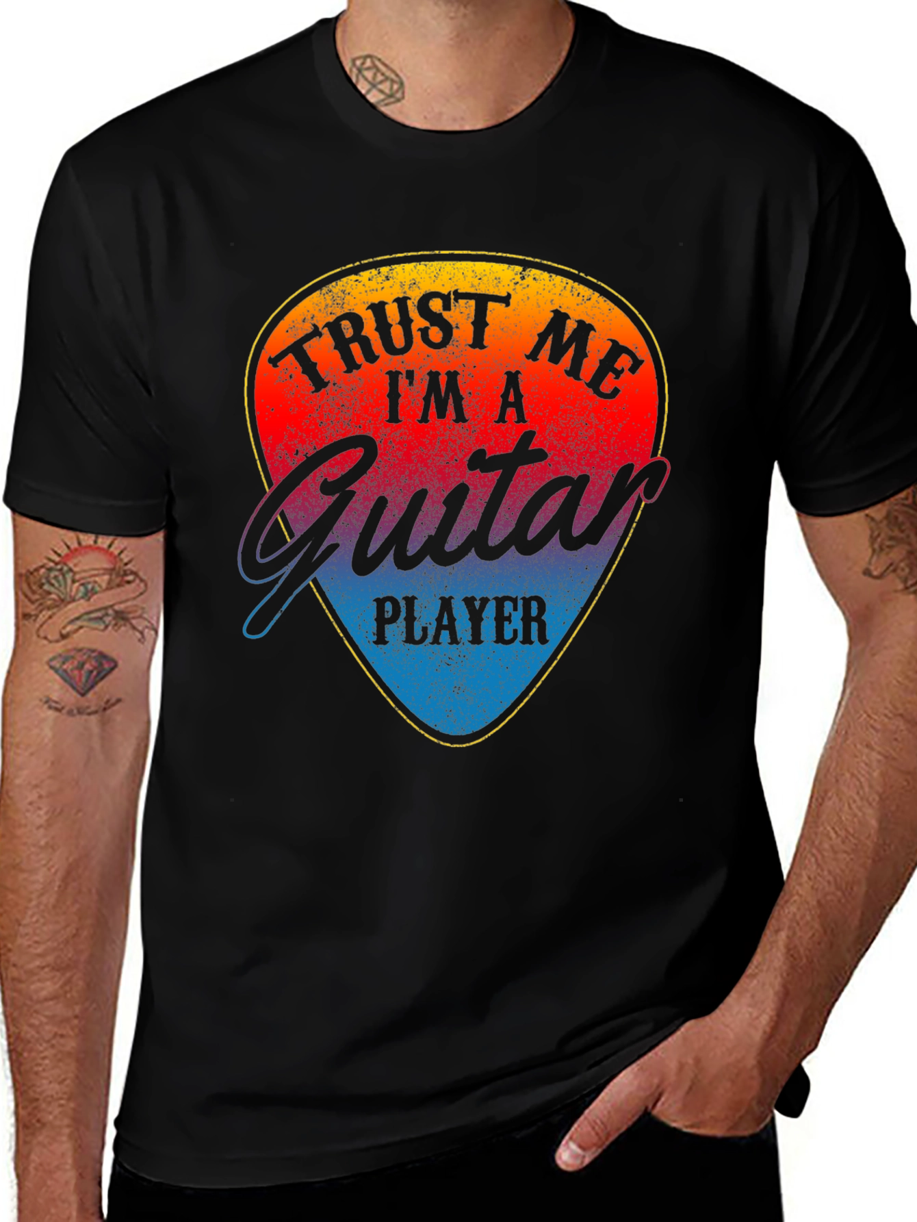 Trust Me Im A Guitar Player Black T-Shirt