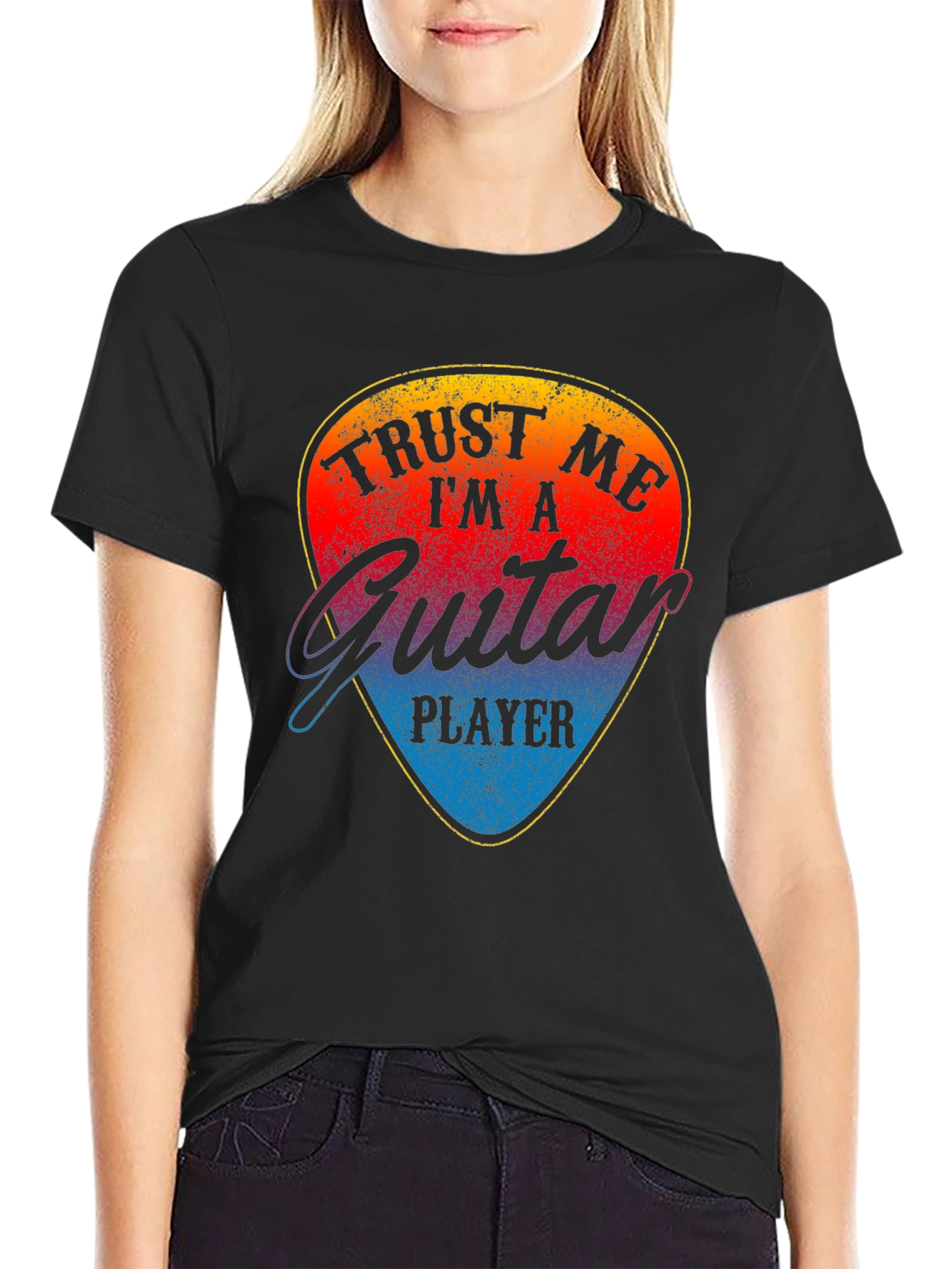 Trust Me Im A Guitar Player Black T-Shirt