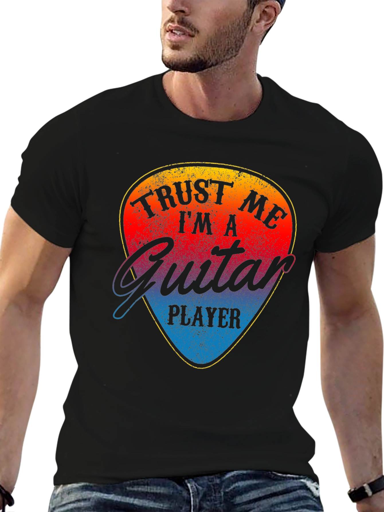Trust Me Im A Guitar Player Black T-Shirt