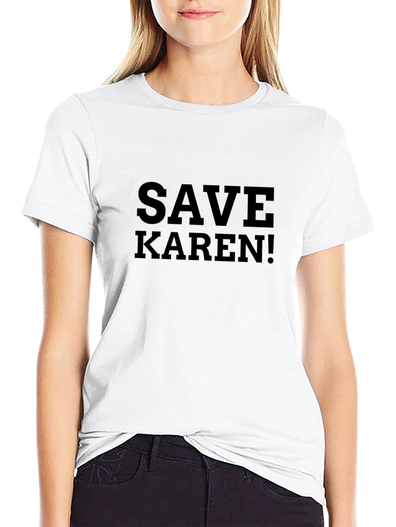 Save Karen! Black Graphic Tee