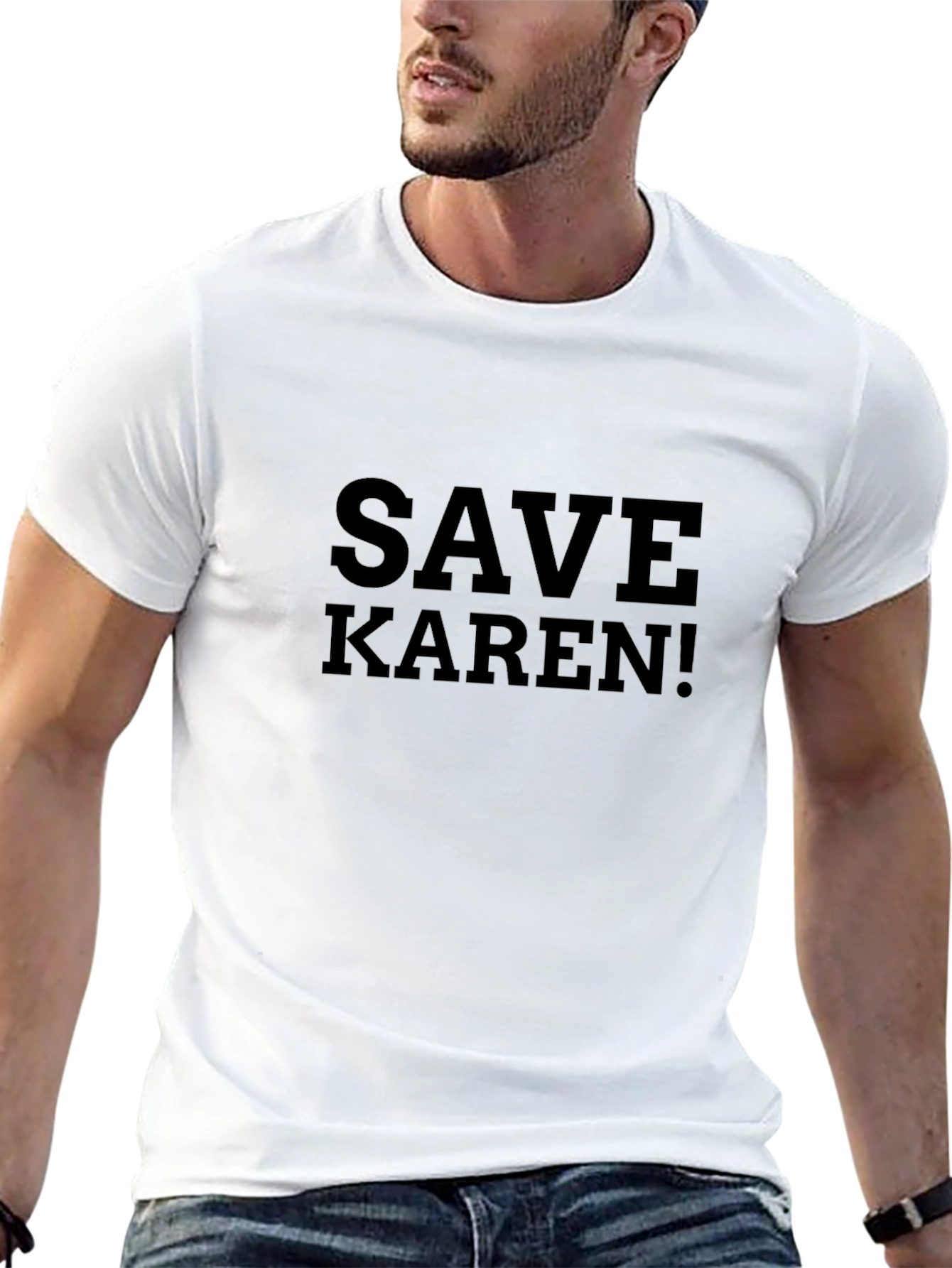 Save Karen! Black Graphic Tee
