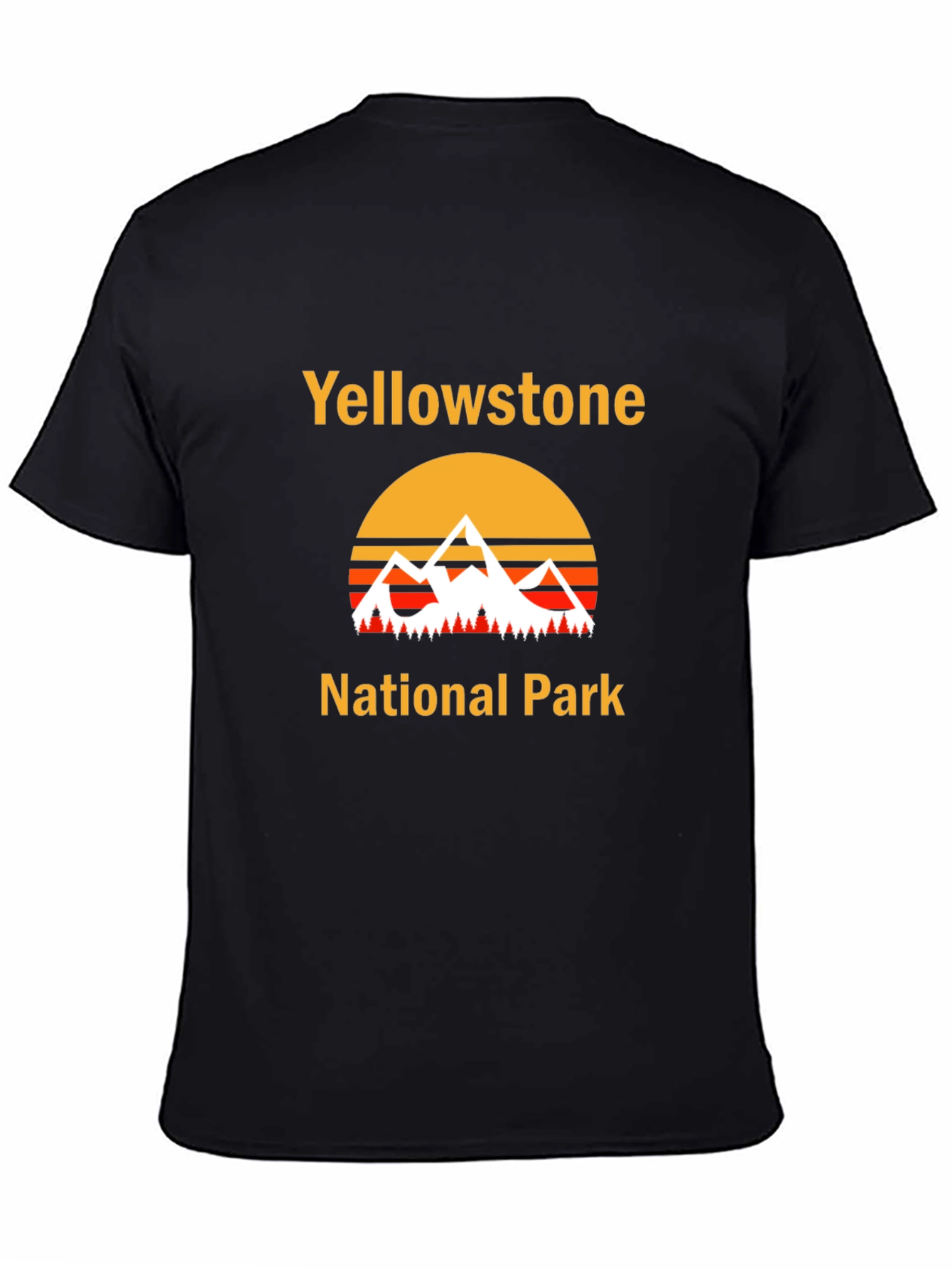Yellowstone National Park Black T-Shirt