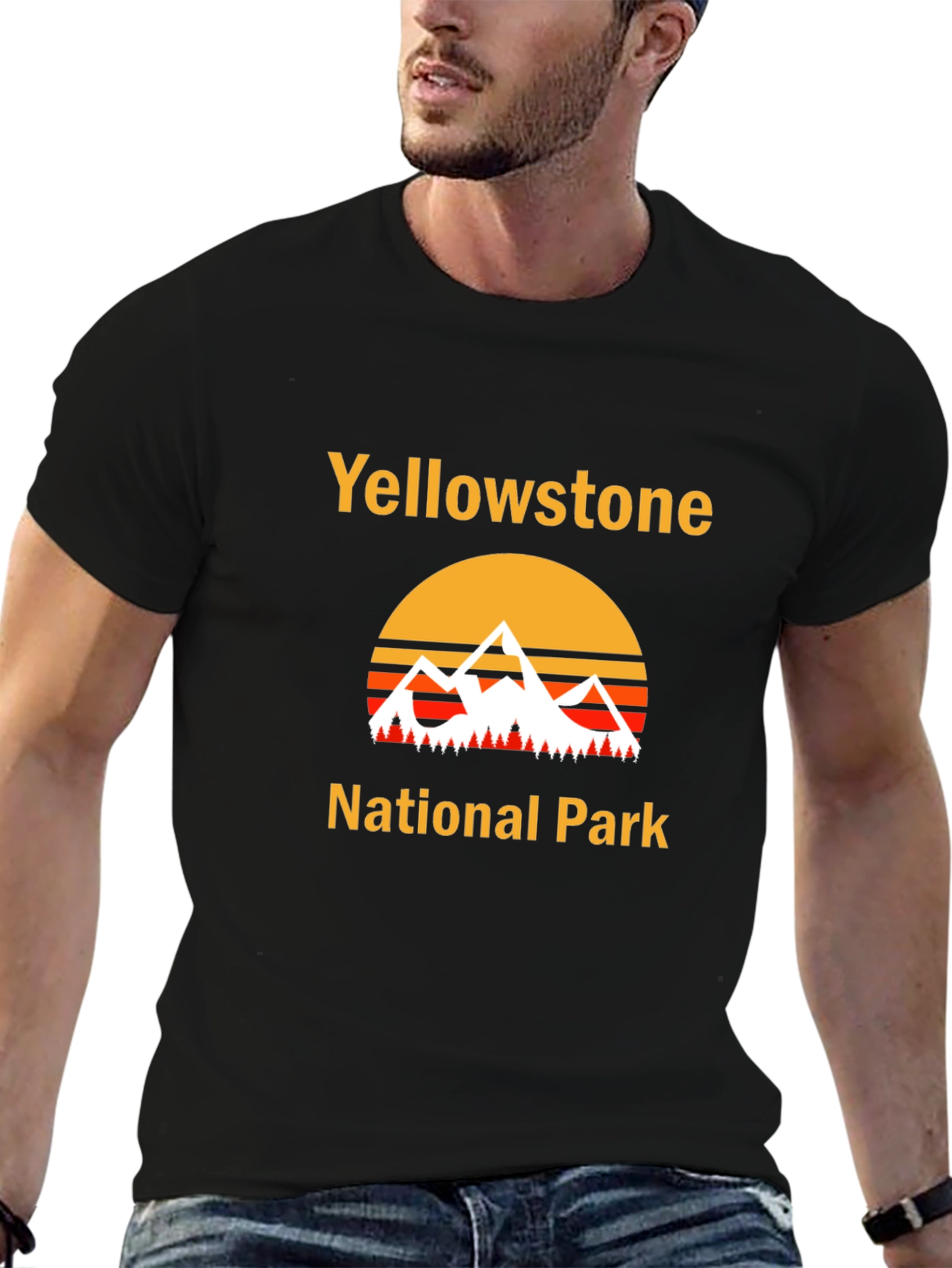 Yellowstone National Park Black T-Shirt