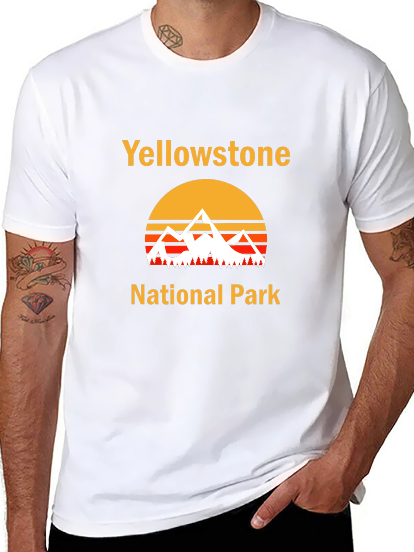 Yellowstone National Park Black T-Shirt
