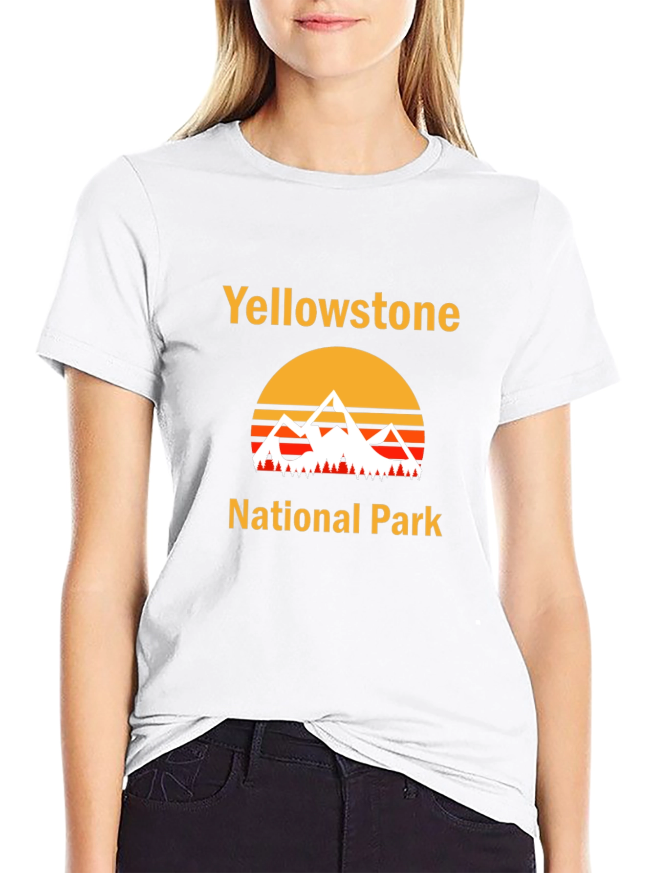 Yellowstone National Park Black T-Shirt